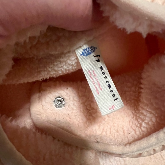 FP Movement by Free People Soft Peachy Pink Teddy Jacket - Picture 5 of 11